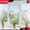 Window Handle for Balcony Doors Brown Spindle 35 MM