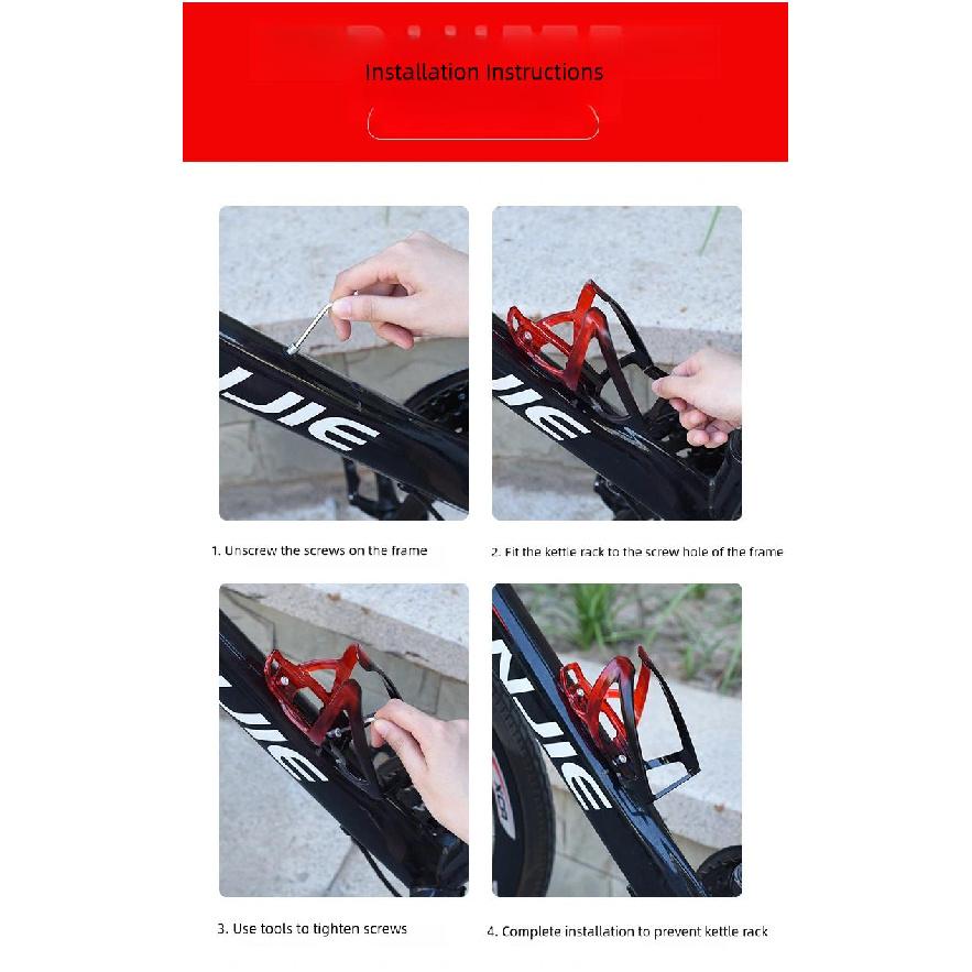 Bicycle Bottle Cages MTB Road Bicycle Water Bottle Holder Colorful Lightweight Cycling Bottle Bracket Rack Bike Accessories Cup Holders 5