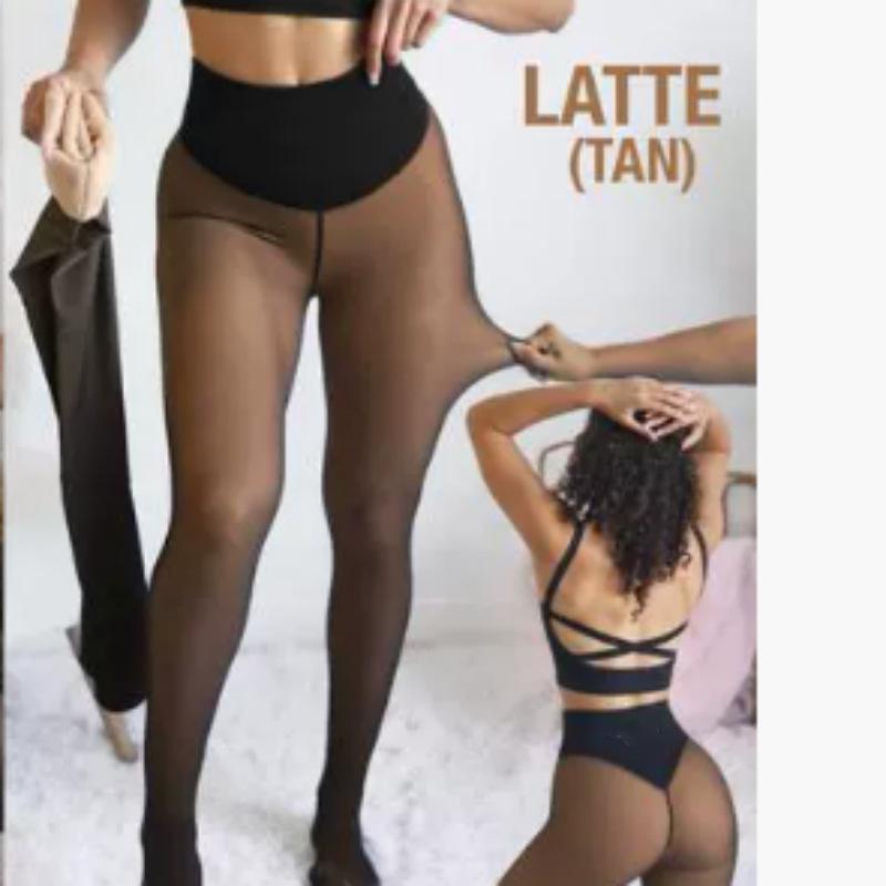 Transparent Leggings, European and American Plus One Size Tight Fit with Fleece One-piece Crotch Pantyhose