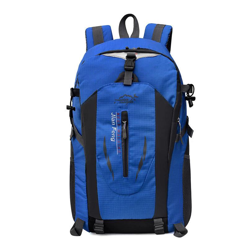 

Waterproof Nylon Laptop Backpack, Casual Practical Daily Backpack, Outdoor Travel Sports Shoulder Bag for Men Women синій