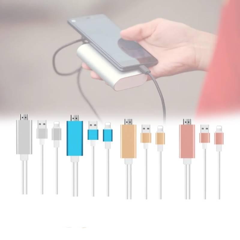 Lightning Hdmi Adapter Cable Mobile Phone 18m Copper Conductor Data Line