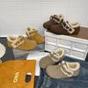 Soft-soled Velvet Warm Two Wear Fluffy Shoes Women's Autumn and Winter New One-pedal Versatile Cotton Shoes