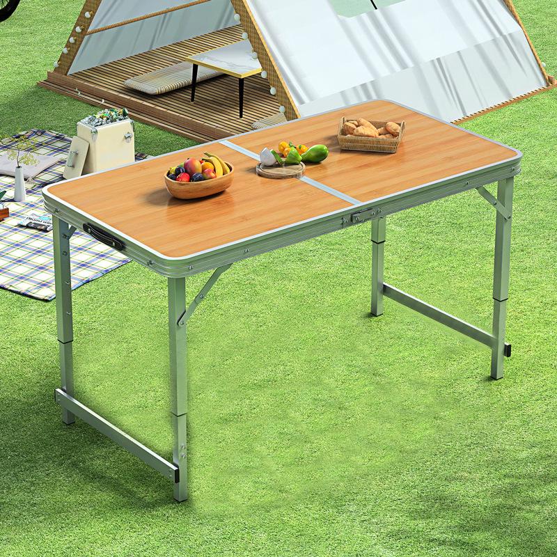 Portable Aluminum Folding Table - Multifunctional Dining, Study, or Outdoor Use