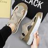 Men's Anti Slip Wear-resistant Fashionable Sports Sandals Thick Soled Breathable Mesh Perforated Shoes Men's Shoes Trendy Shoes