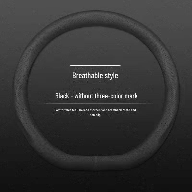 Universeller Lenkradbezug aus Wildleder: Winter und Ganzjahres-Rutschfest, Schweißabsorbierend, Atmungsaktiv für Männer und Frauen