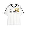 Li Ning Letter Print Loose Comfortable Casual Short Sleeve T-Shirt Unisex Tops White AHSU657-1(TEAM702-3.4.17)