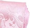 [D+Arts] Paisley Silk Tie, Made in Japan, Available in 3 Sizes (Narrow Tie, 5cm Blade Width x 146cm Length, Silver)