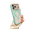 Applicable to iPhone18PROMAX mobile phone case high magnetic attraction contrasting color three-in-one Apple 17/15 acrylic anti-proof