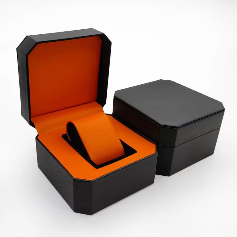 PU Leather Single Watch Storage Box Protective Travel Jewelry Organizer for Men Gift