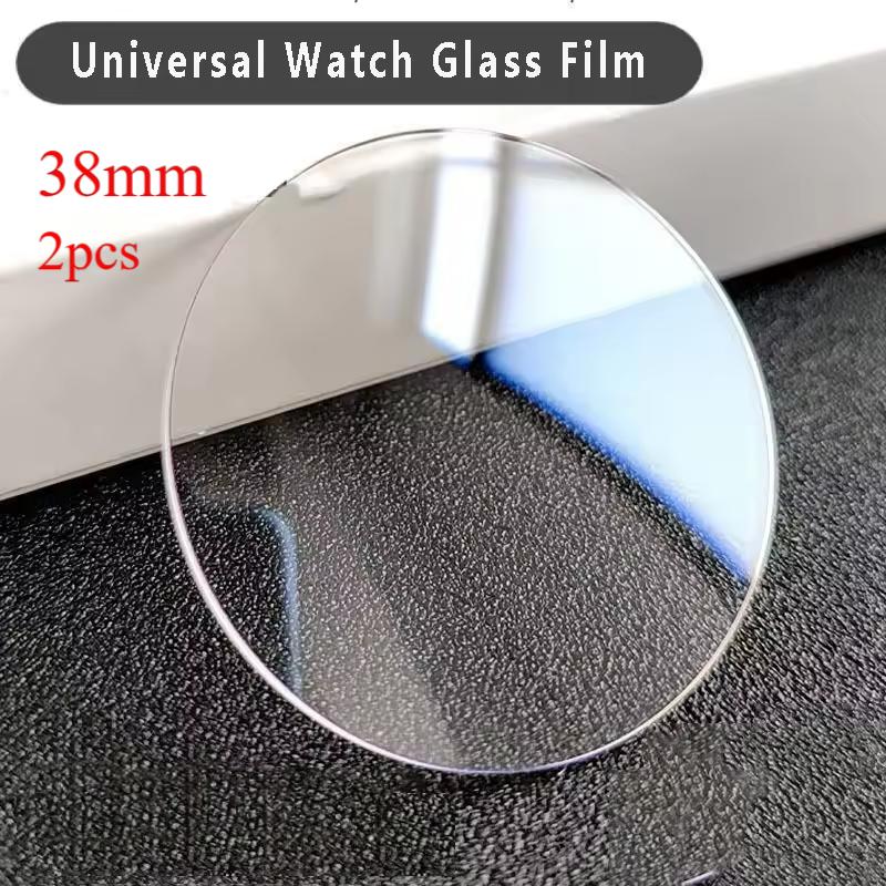 

SACOSDING 2 шт. Универсальная защитная пленка из закаленного стекла для экрана умных часов Диаметр 38 мм 40 мм Пленка