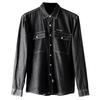 Cut-Off Label Retro Long-Sleeved Export Original Denim Shirt