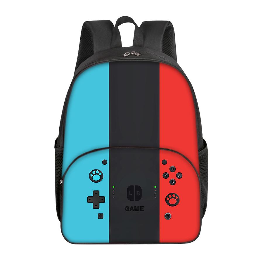Casual Commute Spelcomputer Ronde Voorzak Rugzak Voor Jongens/Meisjes Beste Cadeaus 2D Platte Cartoon Schooltas Voor Kinderen