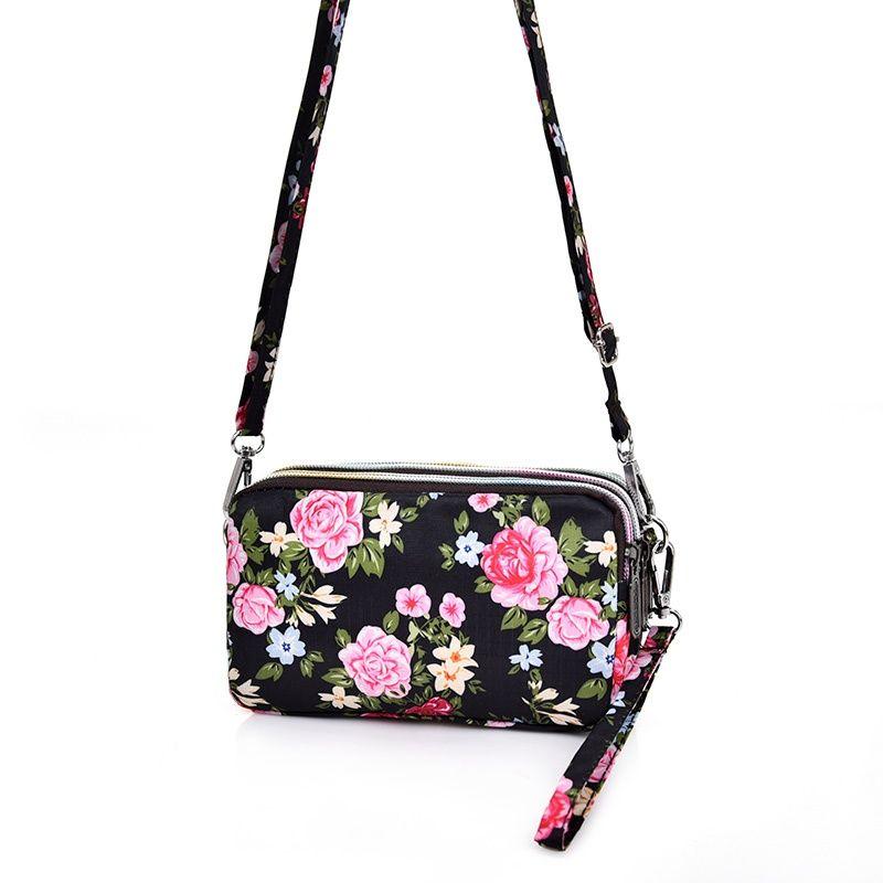 Zipper Long Wallet Mobile Phone Bag Shoulder Bag Crossbody Bag Wrist Bag Plus Large Coin Purse