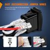 Waterproof Rocker Switch 7 Pin DPDT Toggle On-off-on 15a24v Double Light With Jumper Wires