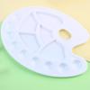 1pc Color Palette Pigment Tray White Plasic Painting Teaching Supplies for Art Students Beginner Easy to Clean Various Style TMZ