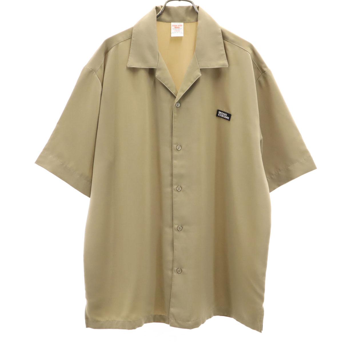 

MONOCROM United Athle Works Body Short sleeve silky Open collar shirt L Men s Used