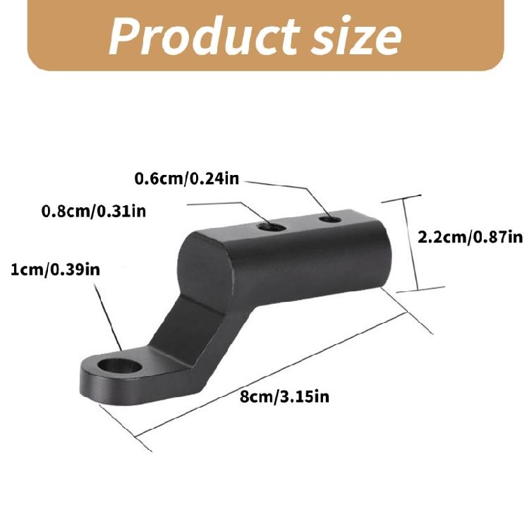 Motorcycle Extension Mount Bracket Rearview Expander Bracket for Scooters Mount Bracket Support Holder