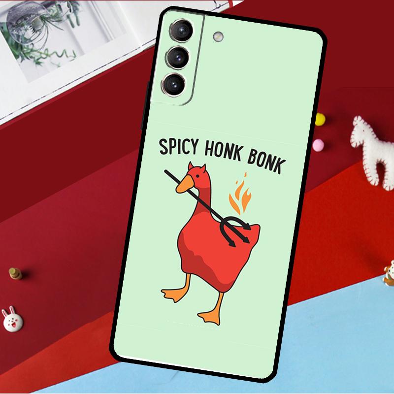 Ente Gans Quak Bonk Lustiges Meme Hülle Für Samsung Galaxy S25 S24 S22 S23 Ultra Plus S20 S21 FE S9 S10 S24 FE Handyhülle