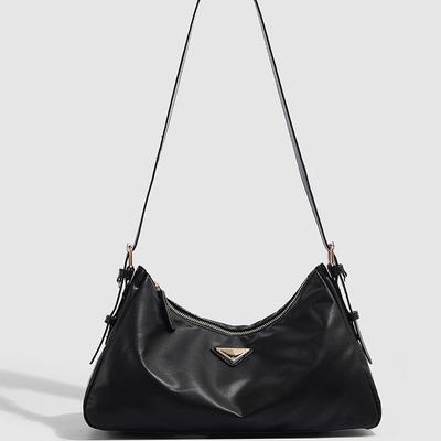 2025 New Women's Bag Vintage Simple Fashionable Elegant Single Shoulder Underarm Bag Large Capacity Commuter Tote Bag Trendy