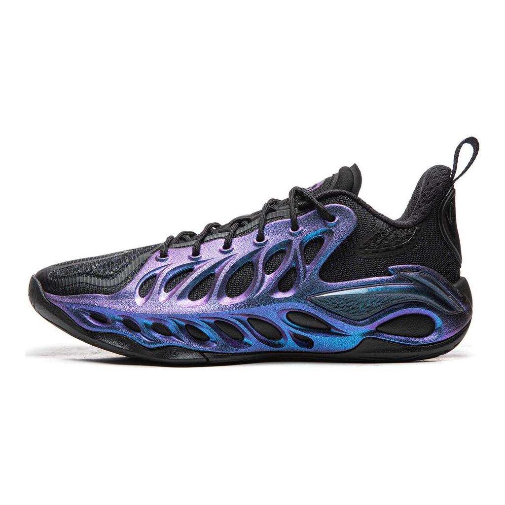Li Ning BadFive Chase 2 SUPER Niedrig geschnittene Basketballschuhe Herren Schwarz ABFW013-6