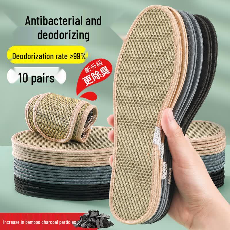 Men s Bamboo Charcoal Deodorizing Insoles 44