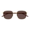 Gucci Full Frame Square Sunglasses Men sunglasses Gold GG1799S