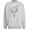 Adidas Basketball Crew Sweatshirt American Sweatshirt Unisex Gray JE3503