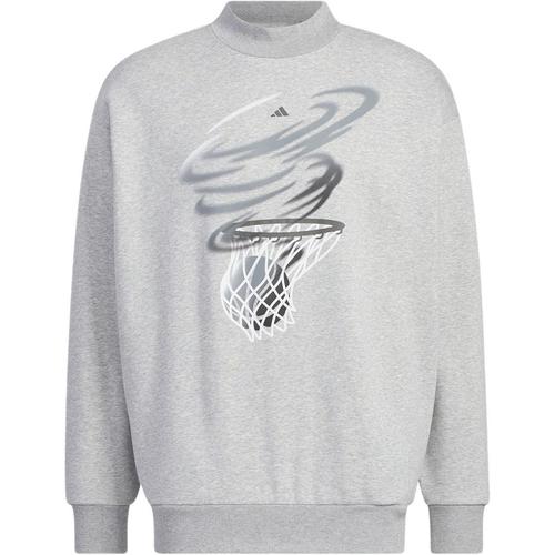 

Adidas Basketball Crew Sweatshirt American Sweatshirt Unisex Gray JE3503 XL серый