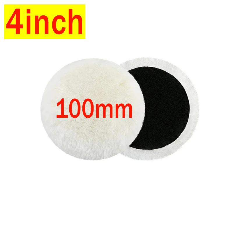 3/4/5/6/7 inch Wool Polishing Disc Car Waxing Polishing Buffing Car Paint Care Polisher Pads Auto Washing Accessories