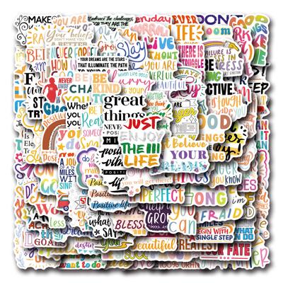 100 New Inspirational Writing Graffiti Stickers Suitcase Mobile Phone Stickers
