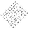 100pcs 4mm Round Metal Eyelets Grommets for Scrapbooking, Card, Leather, Craft, Clothing (White)
