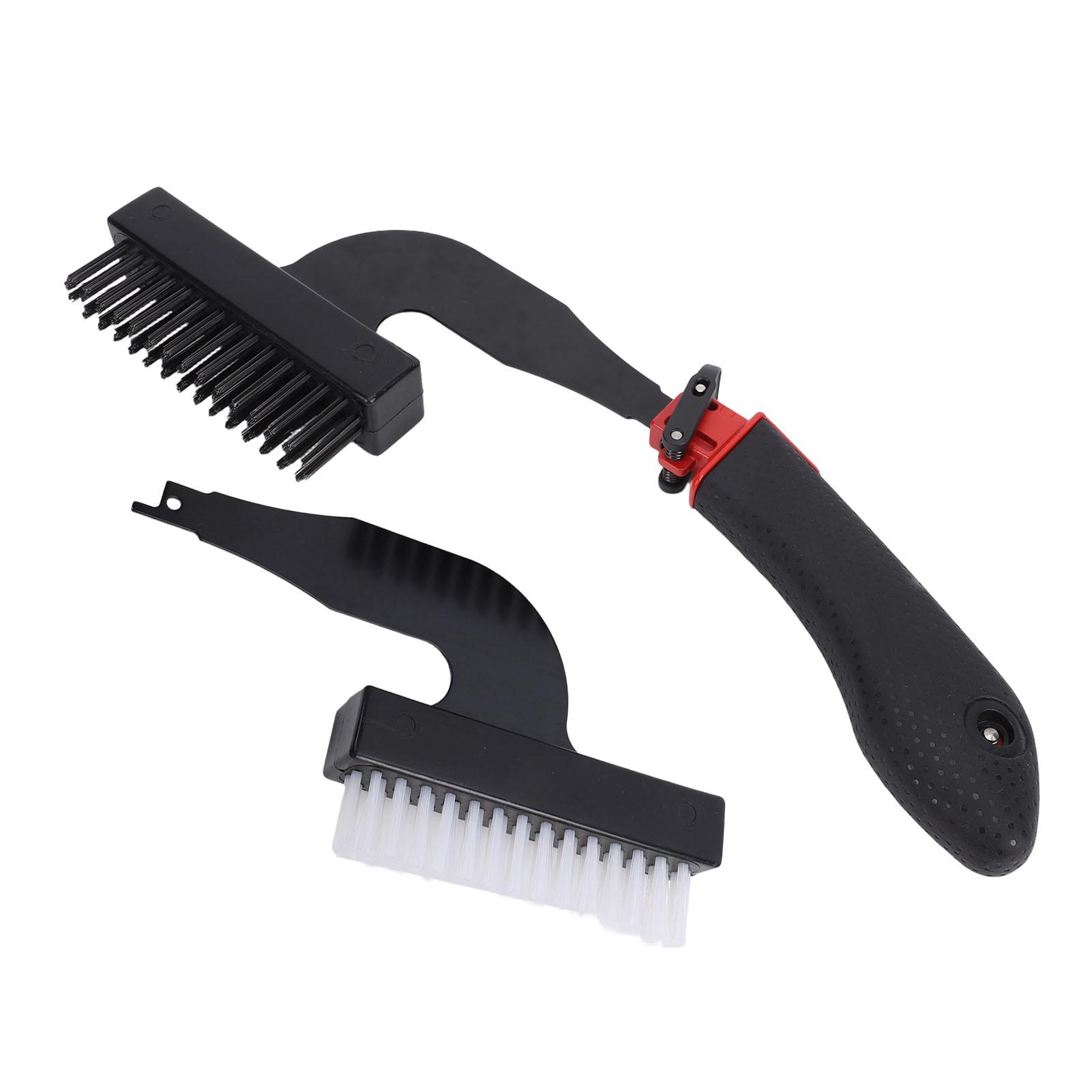 Reciprocating Saw Brush Set Nylon and Wire Brush Head with Reciprocating Saw Handle for Home Cleaning