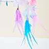 Cat Toy Feather Cat Toys Interactive Flower Tassel Cats Teaser Long Handle Feather Toys for Cats Teasing Stick Toy Kitten Teaser