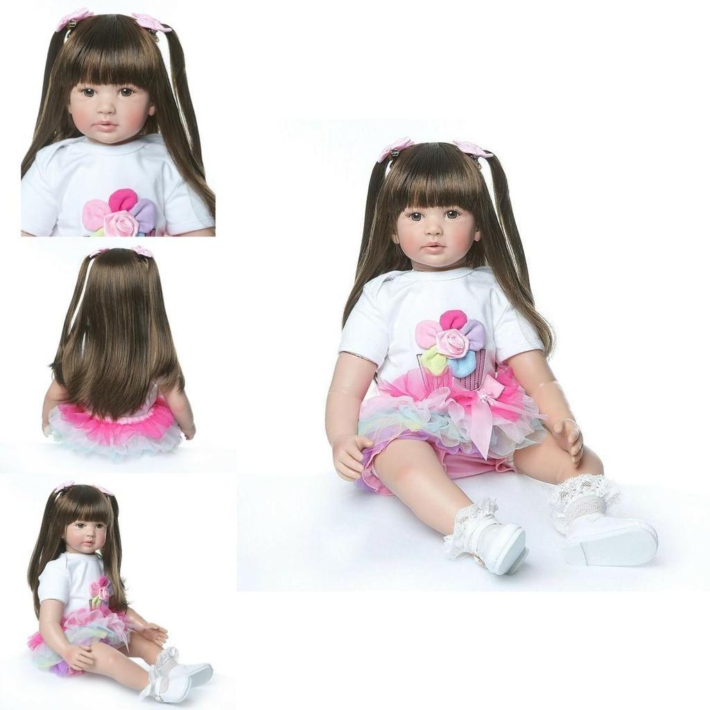 Adorable 24-inch Reborn Baby Doll With Soft Vinyl Silicone Features For Kids