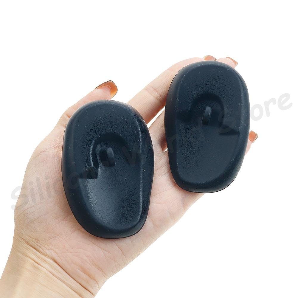 Silicone World 1 Pair Silicone Ear Cover Practical Travel Hair Color Showers Water Shampoo Ear Protector Cover For Ear Care