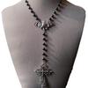 Abbie Stil Punk Rock Gothic Y2K Unisex Kreuz Halskette Choker
