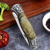 Fruit Pocket Knife Stainless Steel Folding Knife for Kitchen Cooking Chef Knife Portable Utility Knife Keychain Butcher Knife