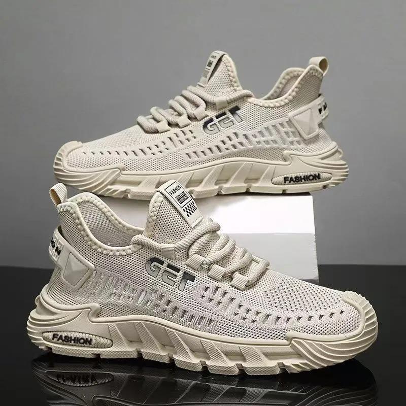 Men's New Mesh Athletic Shoes, Breathable Comfortable Casual Travel Sneakers for Men