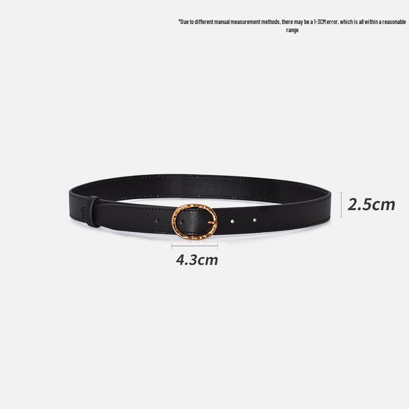Spring Women's High-End Versatile Pin Buckle Waist Belt for Jeans or Skirts