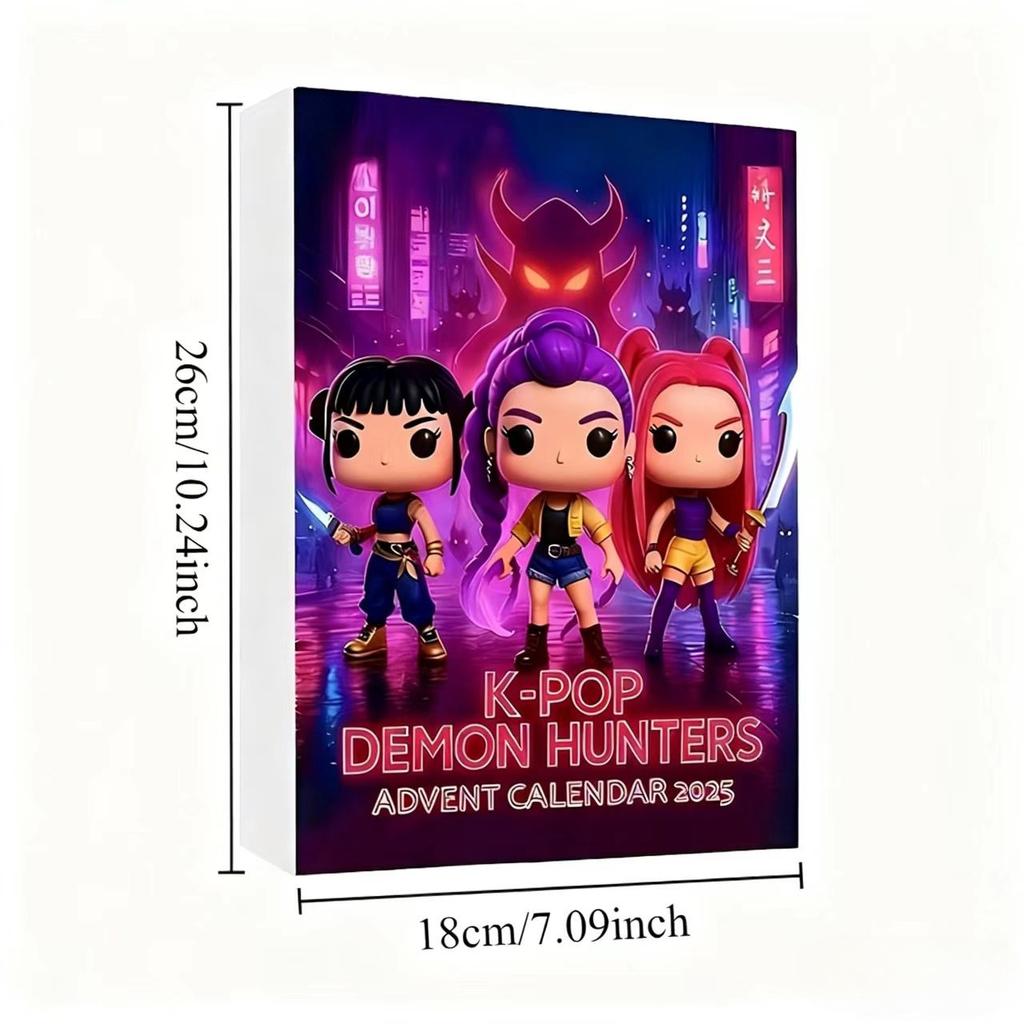 In Stock Christmas Kpop Demon Hunting 24pcs Advent Calendar Surprise Blind Boxes For Halloween Mystery Box Gifts Toys