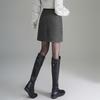 Elegant Coco Style Rhinestone High-Waisted A-Line Skirt - 2025 Autumn/Winter Petite Fashion