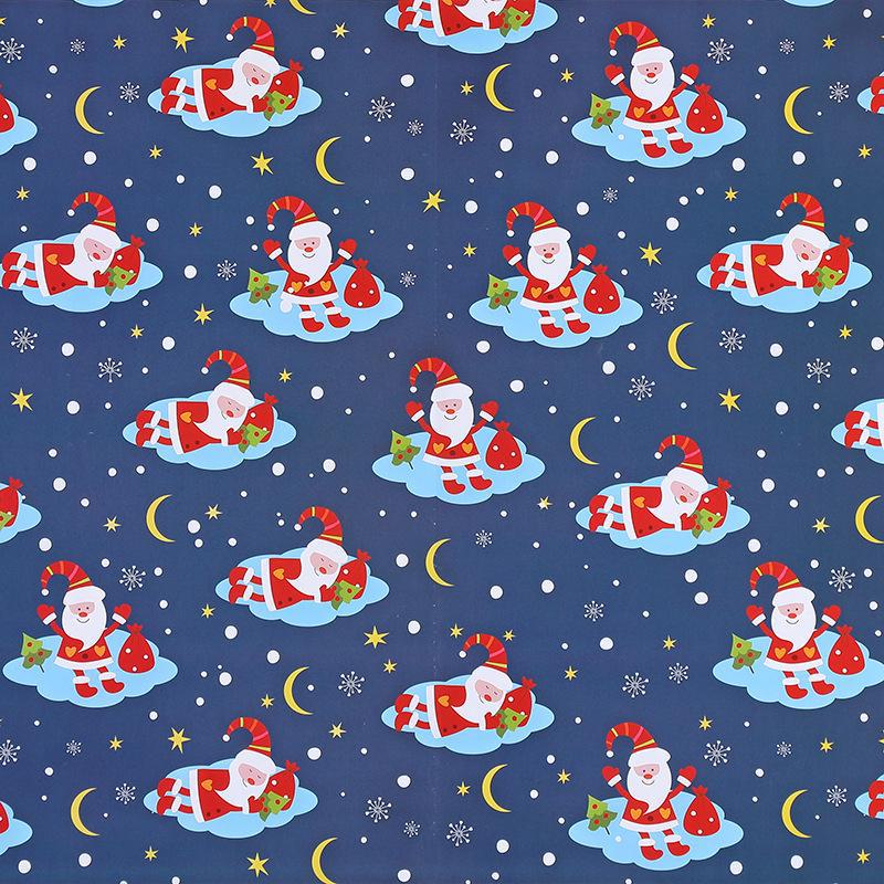 Christmas Gift Wrap: Thick Coated Paper with Trees & Elks