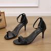 Able Sexy Thin Heel Sandals Women's  of The Season  Summer Large Size Buckle Strap High Heels Sandals