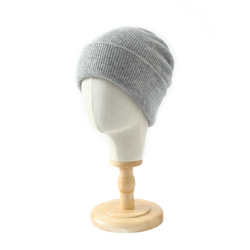 % Merino pure wool warm knitted hat men's and women's wool hat fashion cycling hat ear hat