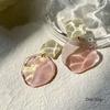 Crystal Clear Drops Earrings Acrylic Stud Earrings Chic Geometric Pendant Earrings  Women's Jewelry