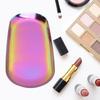 Oval Jewelry Tray Mirror Reflection Vacuum Plating Oval Decorative Tray Glossy   Oval Nail Storage Tray for Jewelry