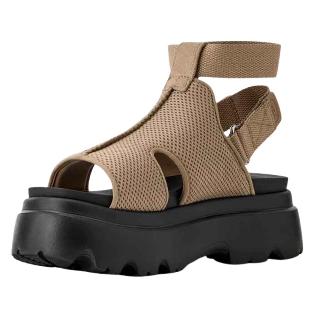 

UGG Celeste Strappy Thick Mesh Size US7 Sandals, Platform, Sole, Adjustable, Women s, 1167470, (24.0cm) [Used]