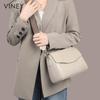 Viney Leather Pillow Crossbody Bag