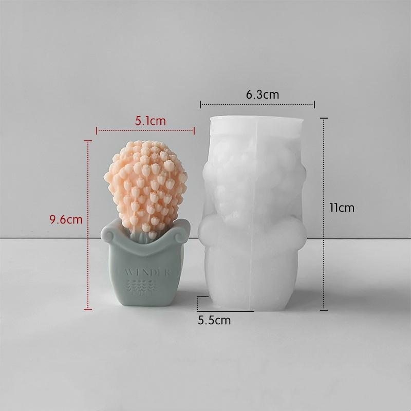 3D Tulpenstrauß Silikonform DIY Blumen Aroma Kerzen Gips Ornament Formen Handgemachtes Geschenk Seife Kerzenherstellung Zubehör