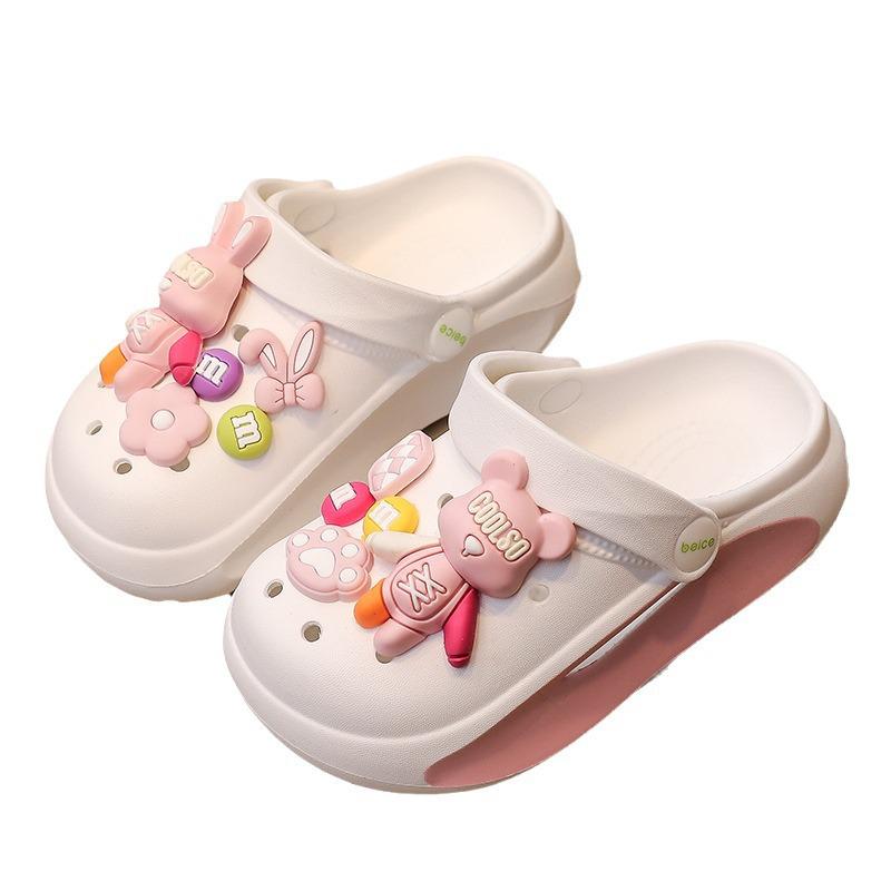 Kids' Non-Slip Cartoon Clog Slippers for Indoor & Outdoor Use, Boys & Girls, Medium & Large Sizes, Summer Style